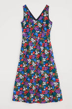 Load image into Gallery viewer, SKY BEYOND DRESS - CRAYON FLORAL MARITIME