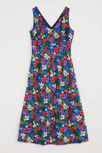 SKY BEYOND DRESS - CRAYON FLORAL MARITIME