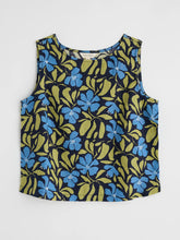 Load image into Gallery viewer, COLOUR STUDY TOP - LEAFY FLORAL MARITIME