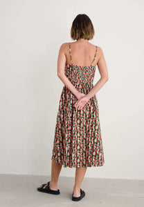 MADERN DRESS - TABLE FLOWERS DARK CITRON
