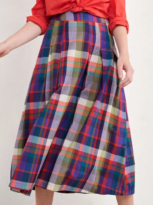 JAMBOREE SKIRT - FLORABUNDA MULTI DAMSON