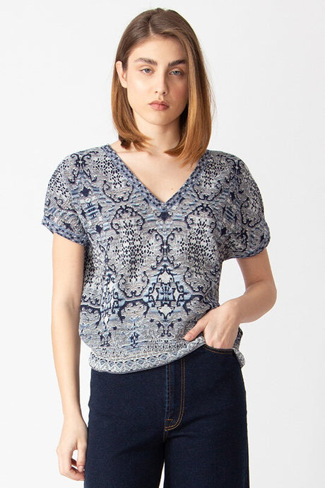 V-NECK PULLOVER - MOROCCO PATTERN