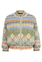 Load image into Gallery viewer, BOMBER JACKET - MOROCCO PATTERN - PASTEL GREEN