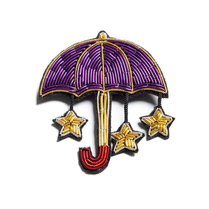 BEADED BROOCH - UMBRELLA