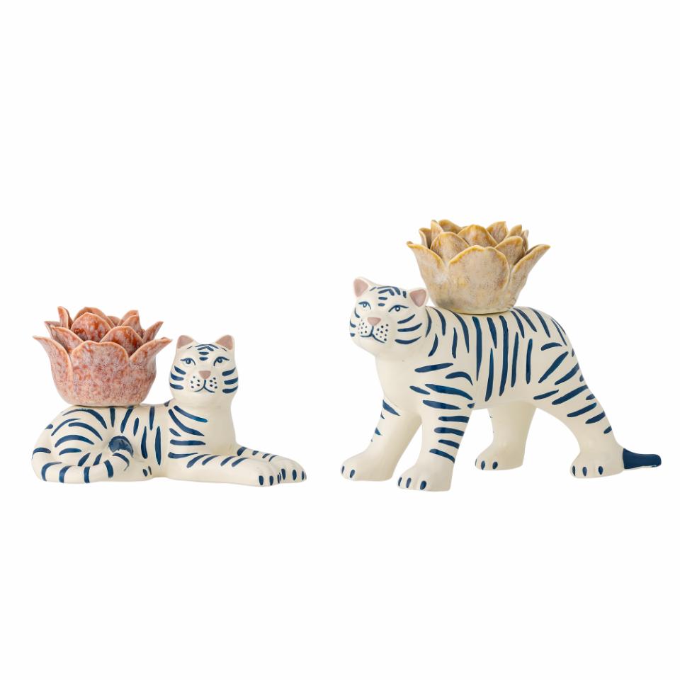 RORY TIGER CANDLE HOLDER SET