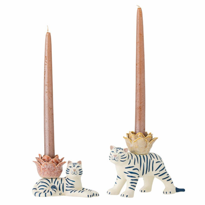 RORY TIGER CANDLE HOLDER SET