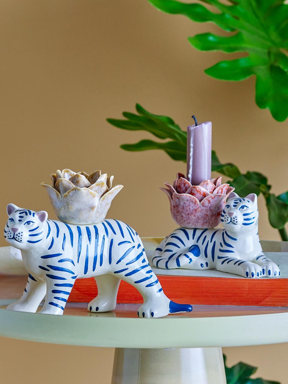 RORY TIGER CANDLE HOLDER SET