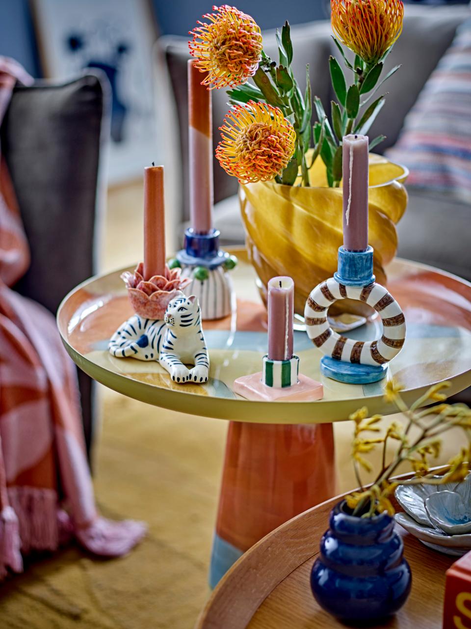 RORY TIGER CANDLE HOLDER SET