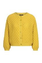 Load image into Gallery viewer, SOLID CARDIGAN - STRUCTURE PATTERN - YELLOW