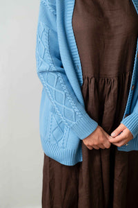 CHARLI CARDIGAN - LICHEN BLUE