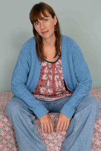 CHARLI CARDIGAN - LICHEN BLUE