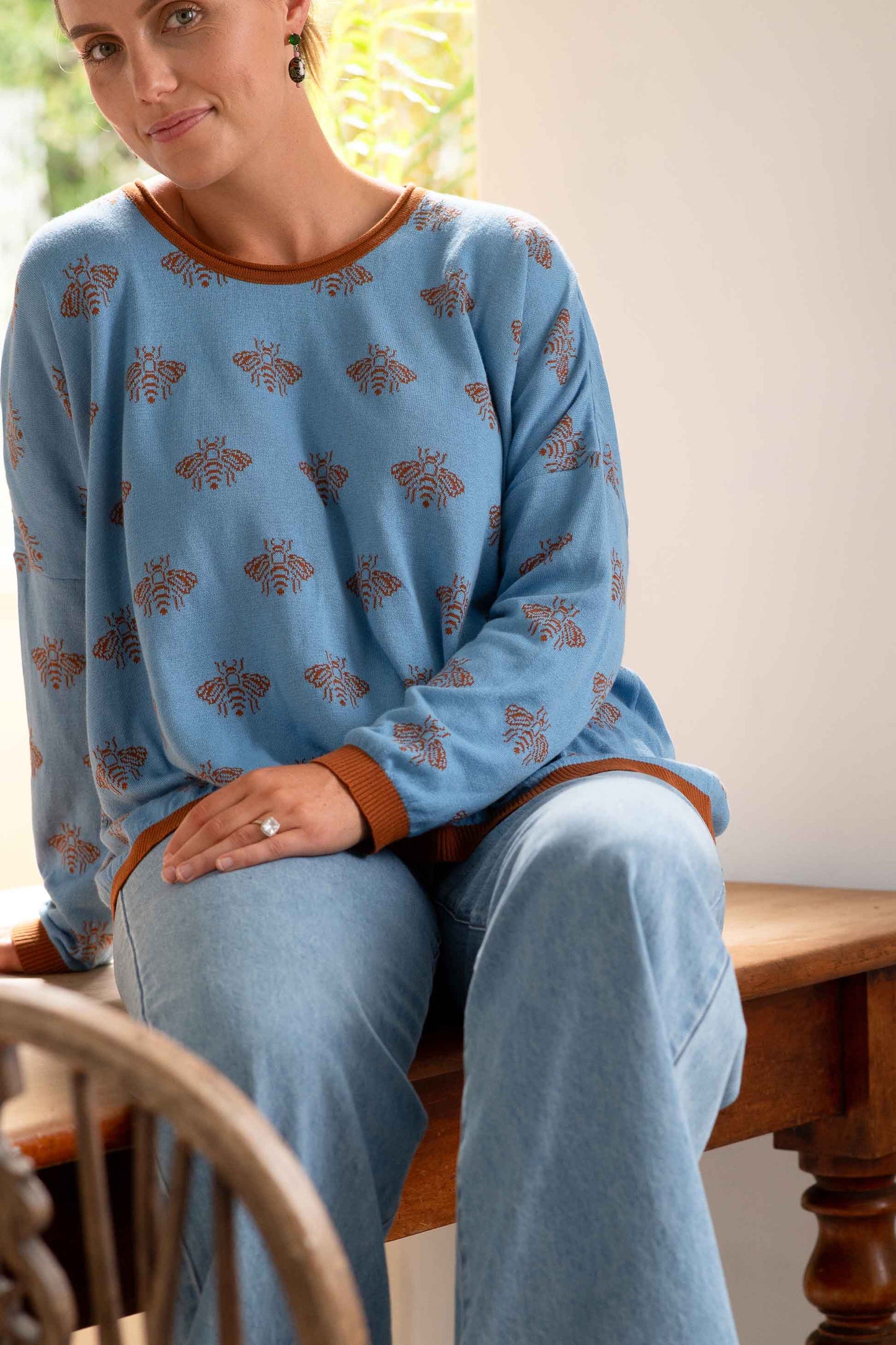 ANOUK JUMPER - BLUE BEES