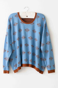 ANOUK JUMPER - BLUE BEES