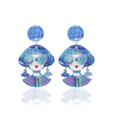 Load image into Gallery viewer, GLASSES GIRL EARRINGS