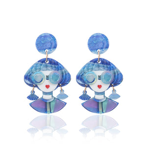 GLASSES GIRL EARRINGS