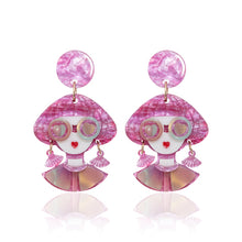 Load image into Gallery viewer, GLASSES GIRL EARRINGS