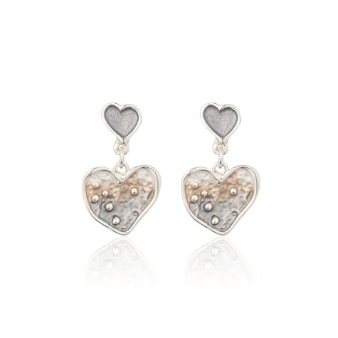 HEART DROP EARRINGS