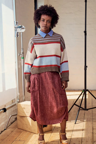 MILWAUKEE HAVEN SKIRT - VINO
