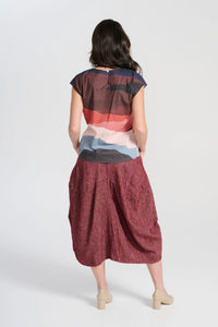 MILWAUKEE HAVEN SKIRT - VINO