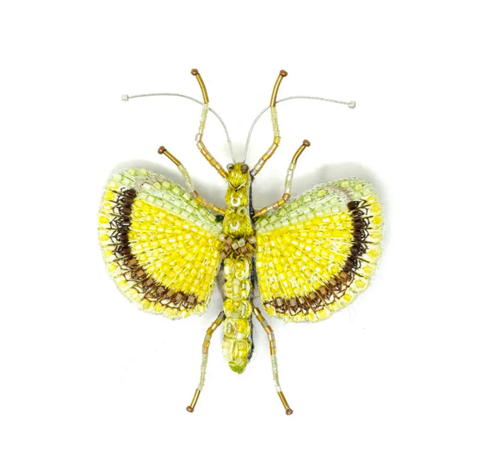 BROOCH - YELLOW UMBRELLA INSECT