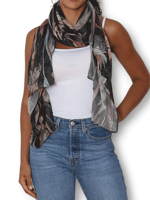 THE ARTIST’S LABEL SCARF - PUZZLE BLOOM