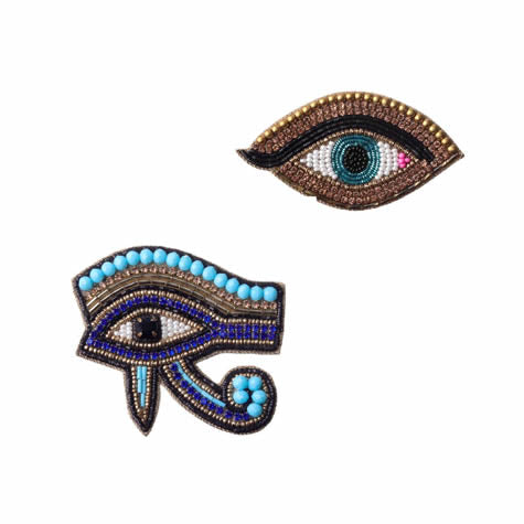 BEADED BROOCH - EYE