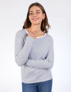 HAYLEY RIB LONG SLEEVE TEE
