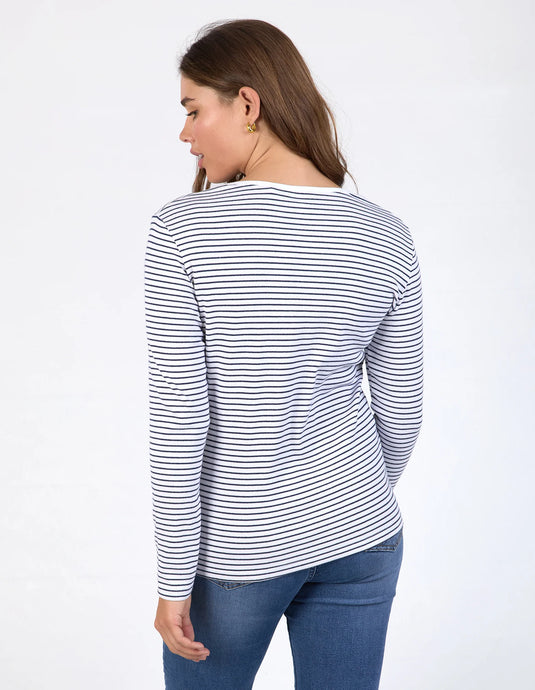 HAYLEY RIB LONG SLEEVE TEE