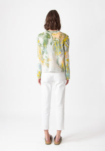 SHORT CARDIGAN - TERRAIN PATTERN
