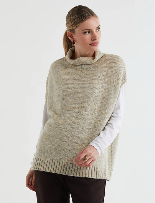 LOFTY TUNIC VEST - OAT