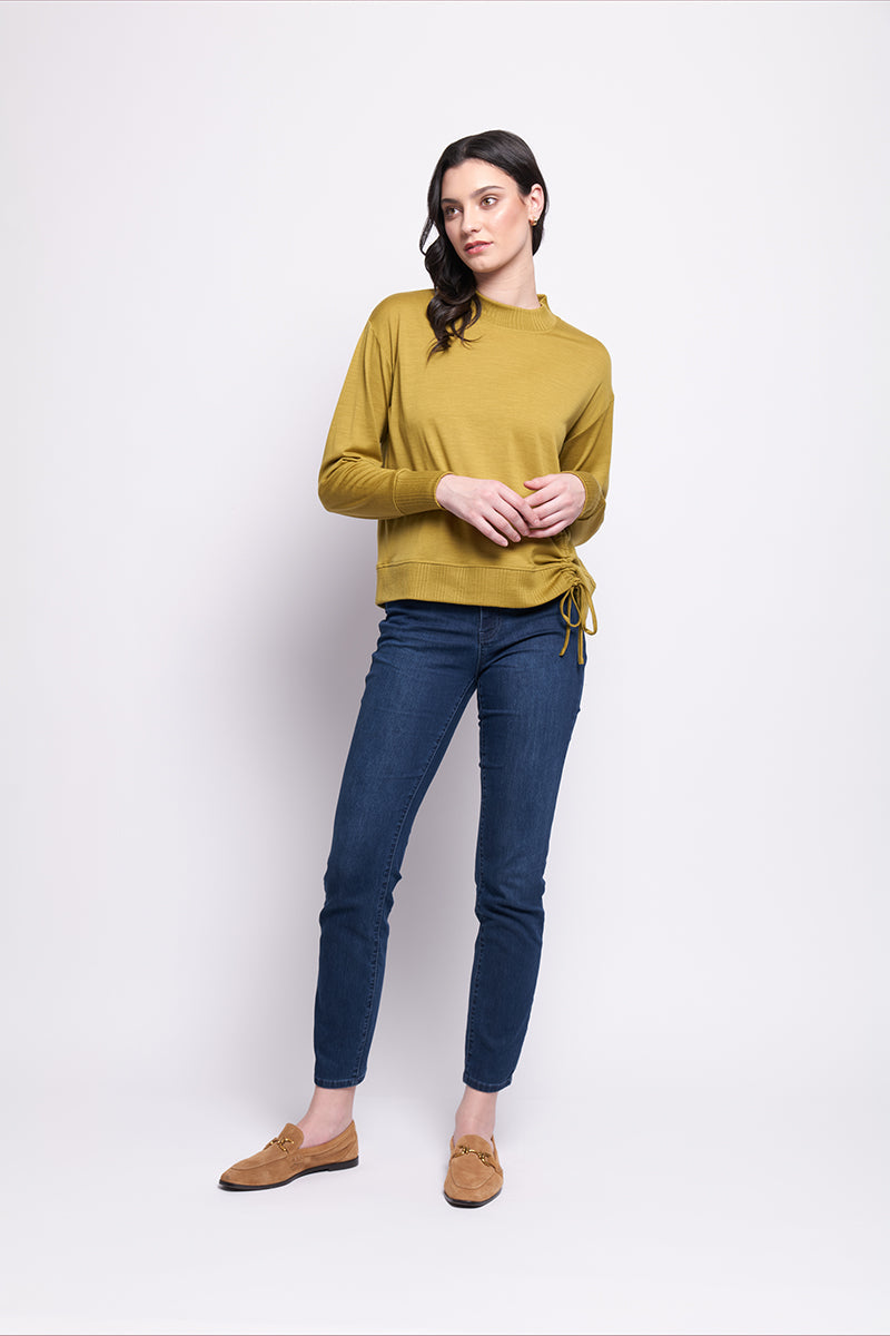 BEST SIDE TOP - MERINO CHARTREUSE
