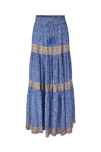 DIAMOND MAXI SKIRT - BLUE
