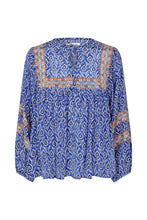 Load image into Gallery viewer, TEEL BLOUSE LONG SLEEVE - BLUE