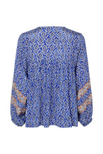 Load image into Gallery viewer, TEEL BLOUSE LONG SLEEVE - BLUE