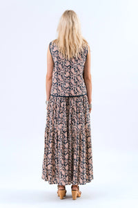 SUNSET MAXI SKIRT - GRAPHIC PRINT