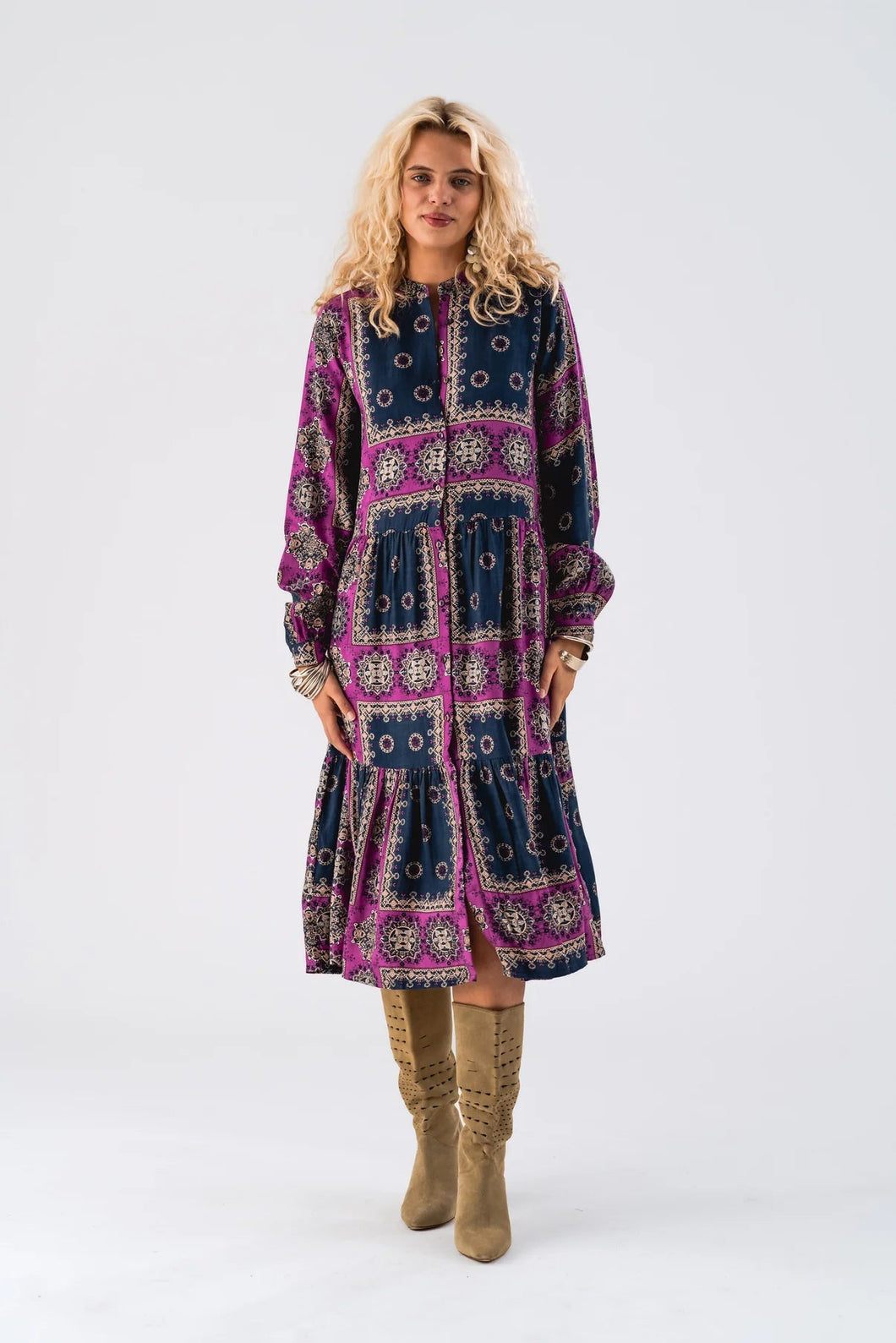 KAIA DRESS - DARK BLUE
