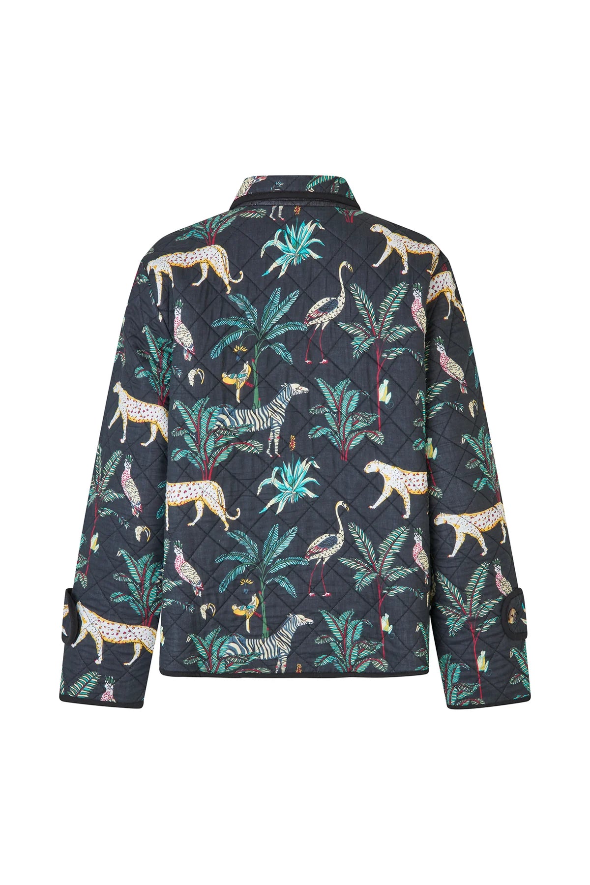 VOILA QUILTED JACKET LONG SLEEVE - WASHED BLACK
