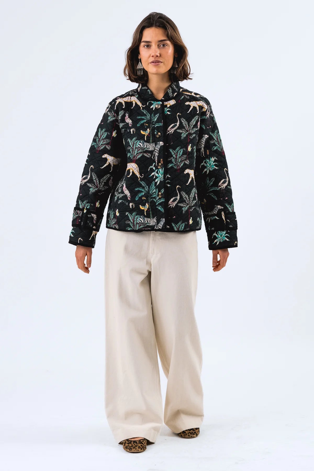 VOILA QUILTED JACKET LONG SLEEVE - WASHED BLACK