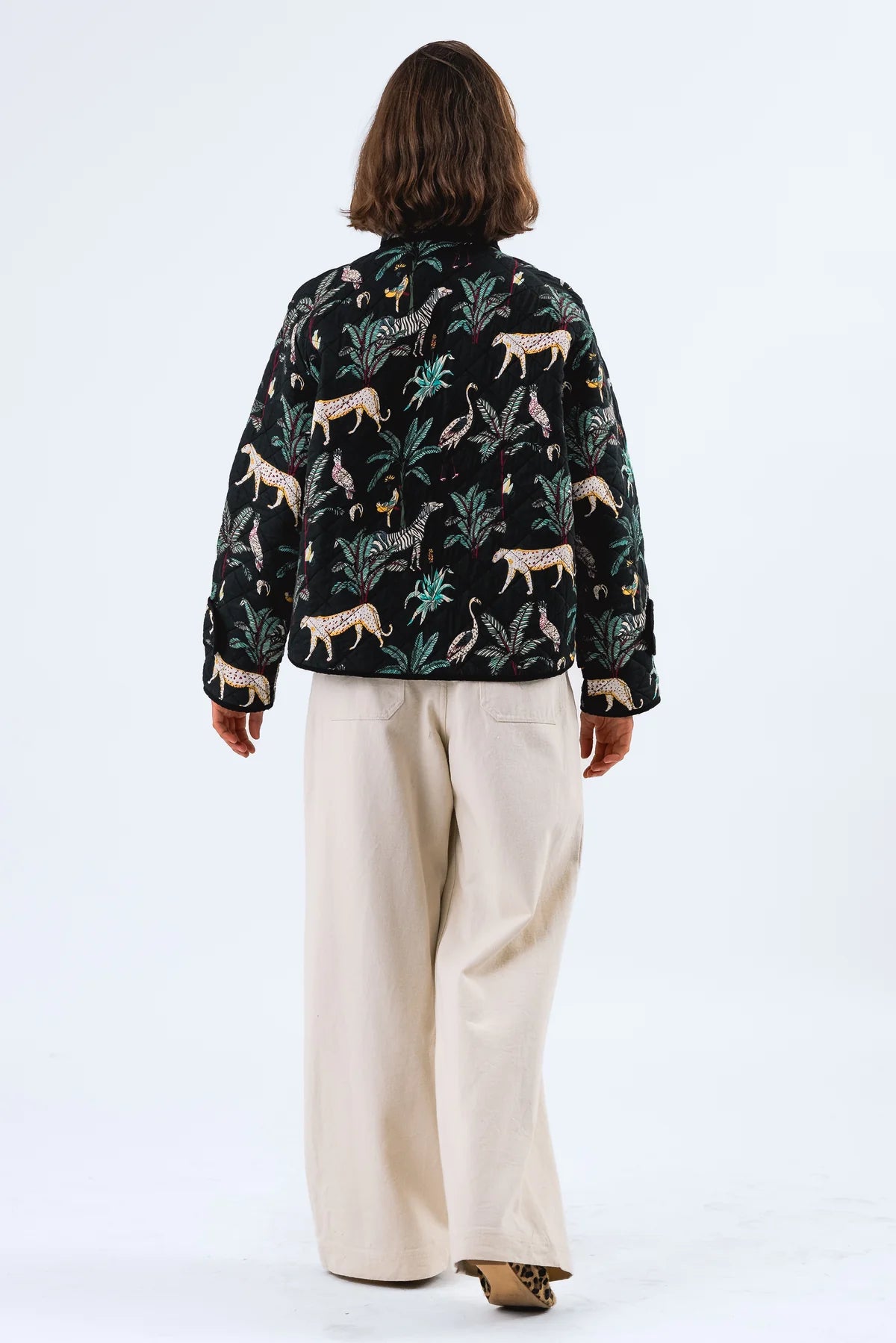 VOILA QUILTED JACKET LONG SLEEVE - WASHED BLACK