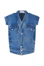 Load image into Gallery viewer, SAM VEST SHORT SLEEVE - BLUE