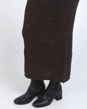 Load image into Gallery viewer, ELKA KNIT SKIRT - CHOCOLATE