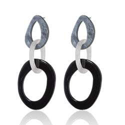 ALORA TRIPLE RESIN DROP EARRINGS