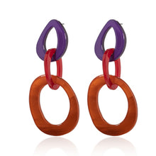 Load image into Gallery viewer, ALORA TRIPLE RESIN DROP EARRINGS