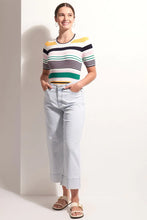 Load image into Gallery viewer, JEAN QUEEN CROP JEAN - BLEACH WASH