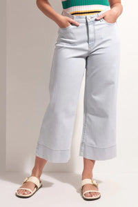 JEAN QUEEN CROP JEAN - BLEACH WASH