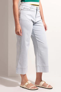JEAN QUEEN CROP JEAN - BLEACH WASH