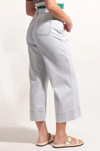 JEAN QUEEN CROP JEAN - BLEACH WASH