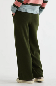 MILANO WINTER KNITTED PANTS - OLIVE