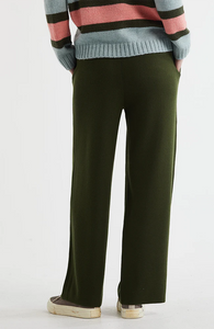 MILANO WINTER KNITTED PANTS - OLIVE