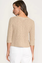 Load image into Gallery viewer, KNITTY GRITTY SWEATER - SAND